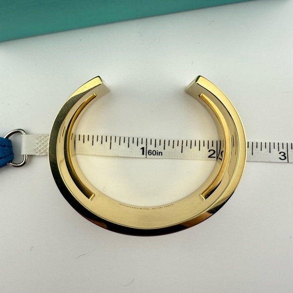 RARE Tiffany & Co. 18k Open Cuff in Yellow Gold Dover Street, 43g - Picture 8 of 9